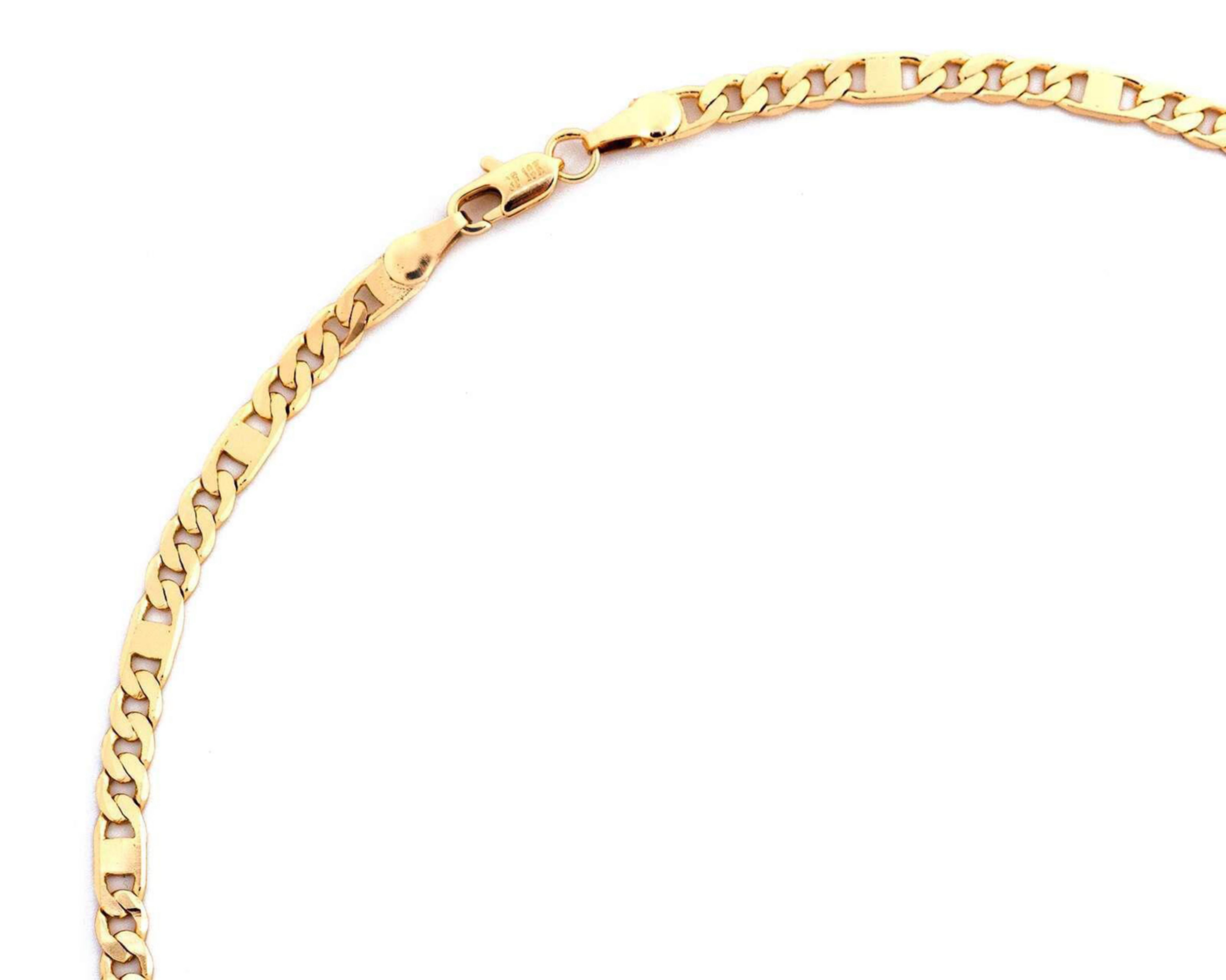 Foto 3 pulgar | Cadena de Chapa de Oro 18 K Sentimientos