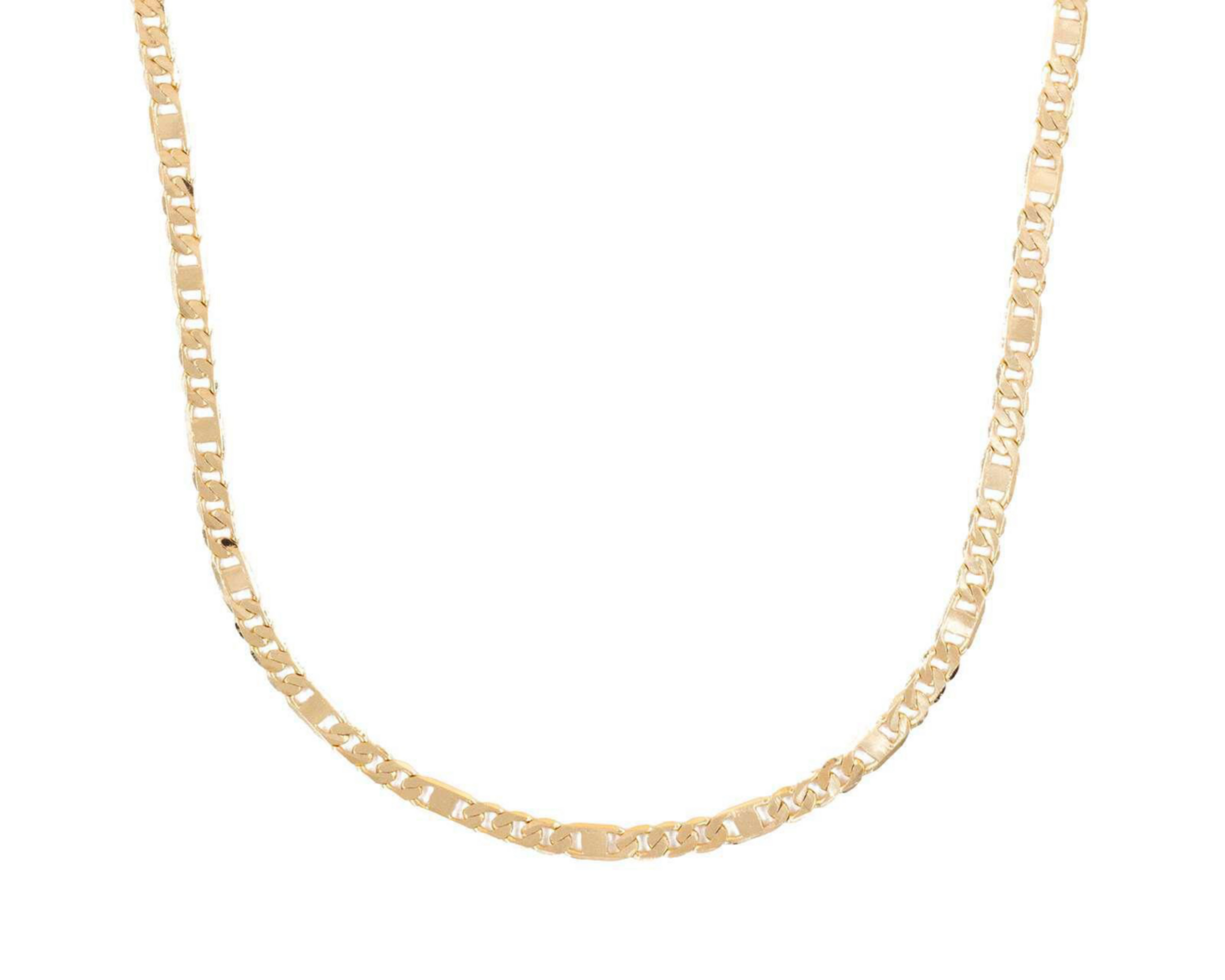 Foto 4 pulgar | Cadena de Chapa de Oro 18 K Sentimientos