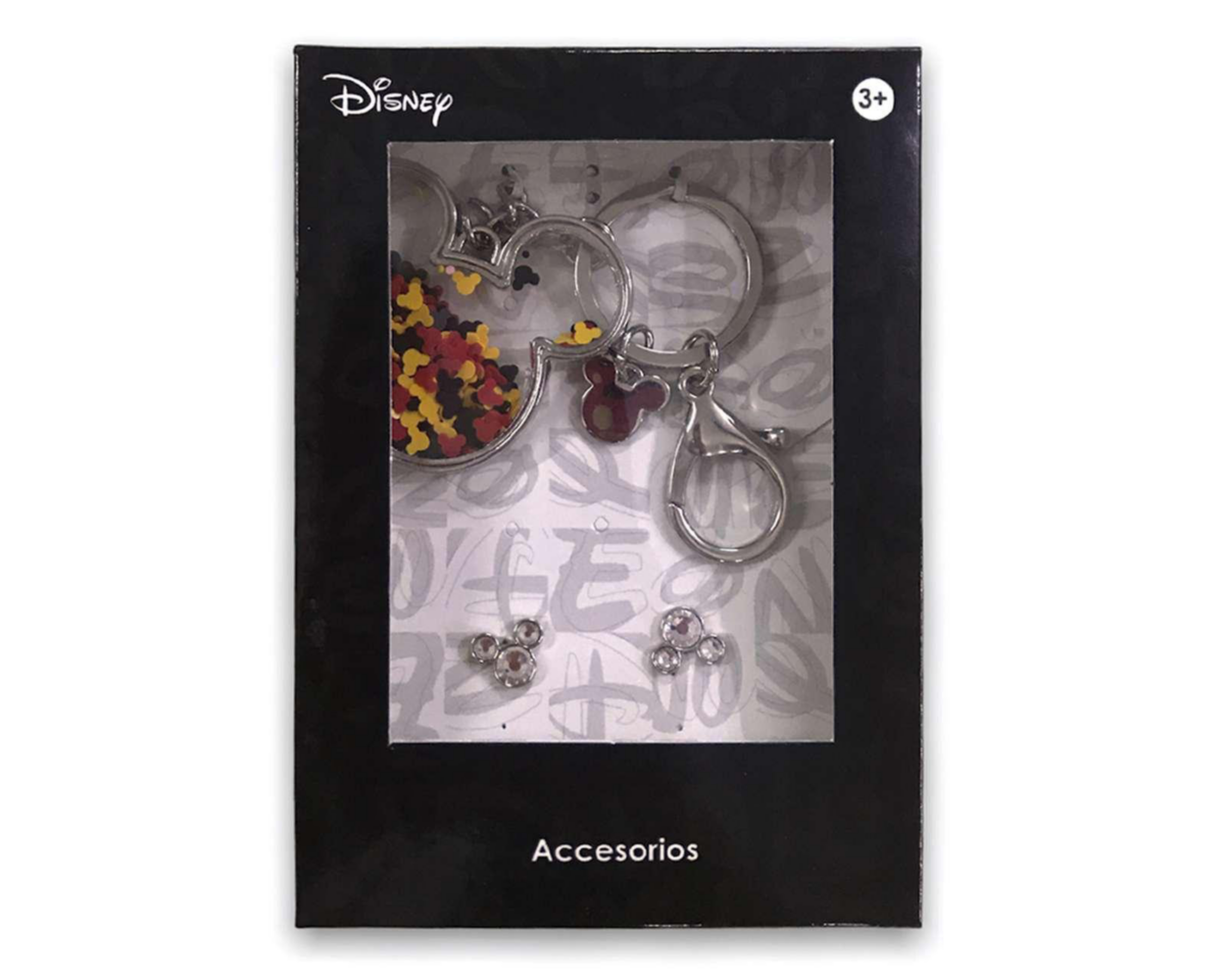 Foto 3 pulgar | Llavero y Aretes de Brass Disney