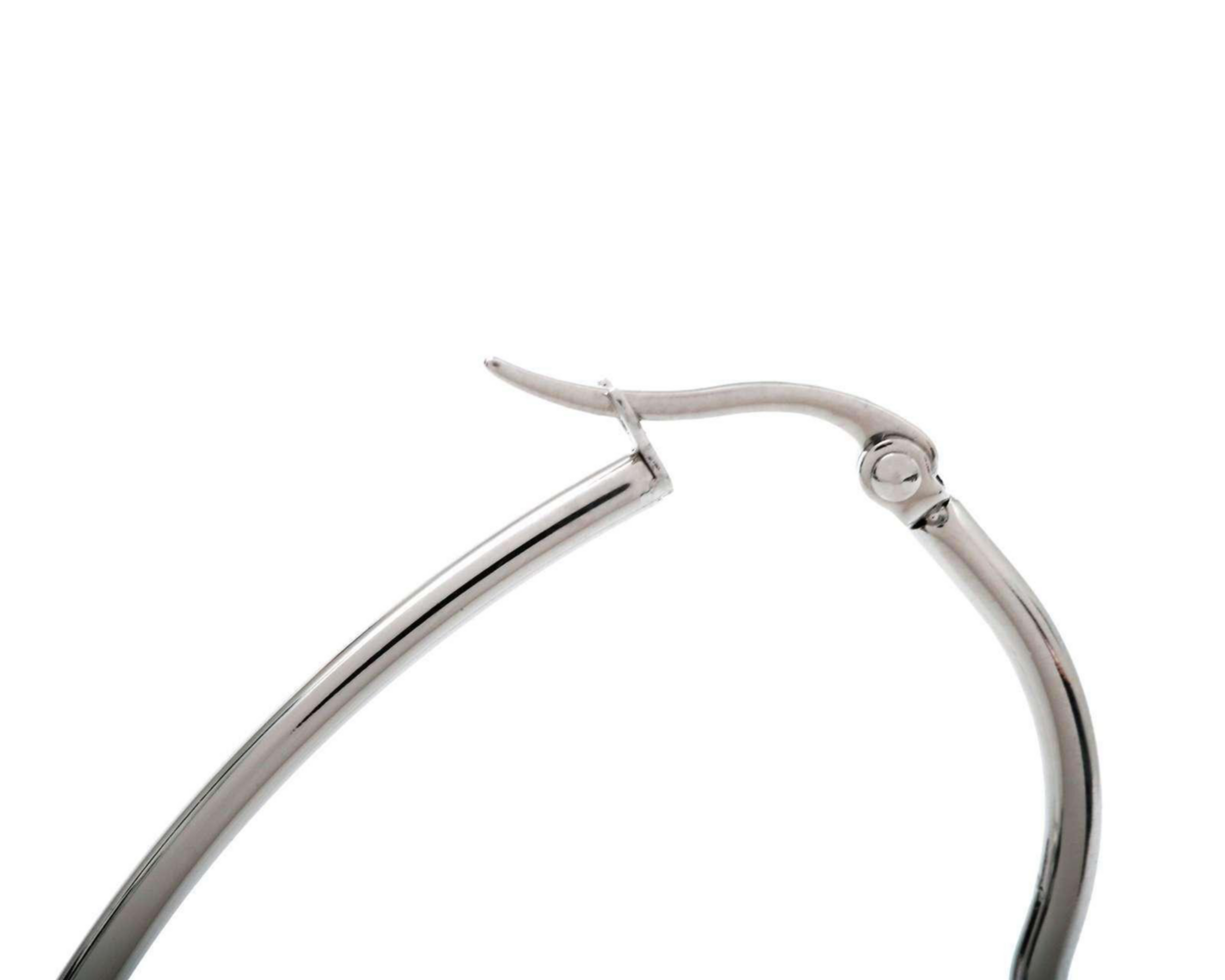 Foto 3 pulgar | Arracadas de Acero Inoxidable Thinner
