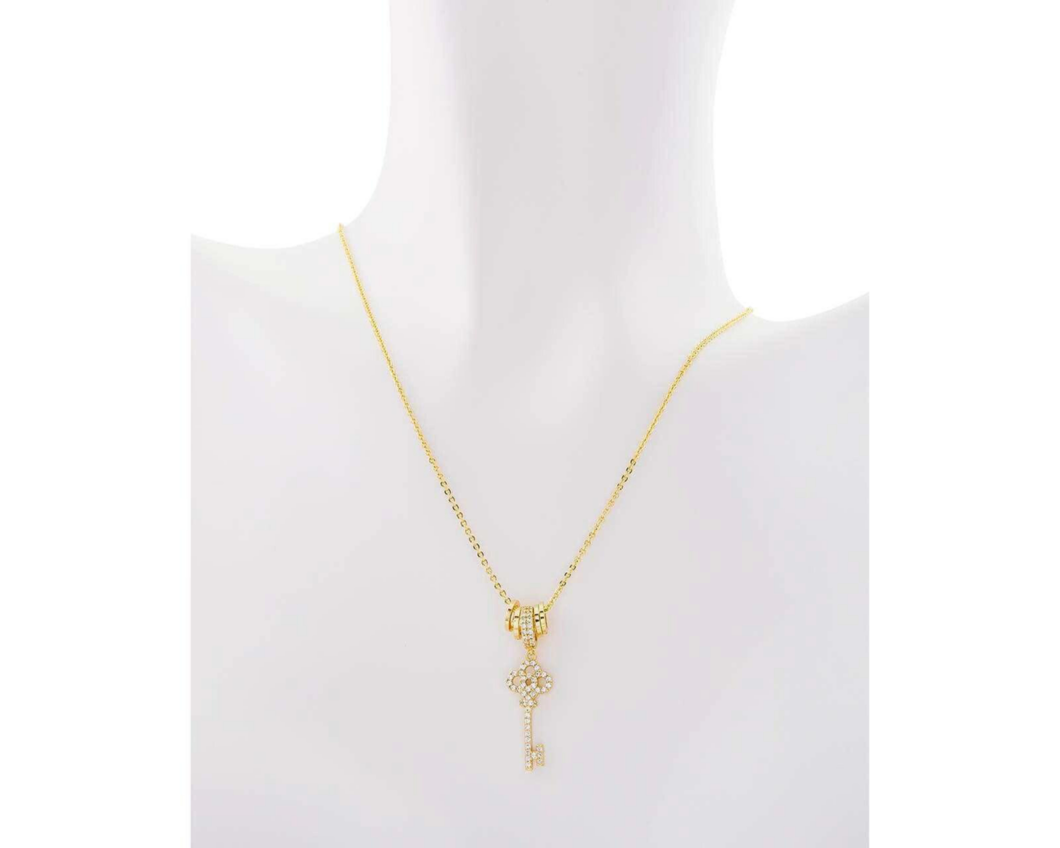 Foto 4 pulgar | Collar de Chapa de Oro 18K Plafer