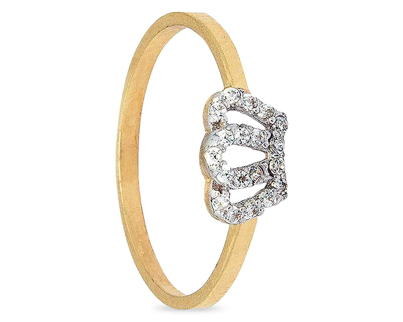 Foto 1 | Anillo de Oro 10K Sentimientos Corona No. 6-6.5