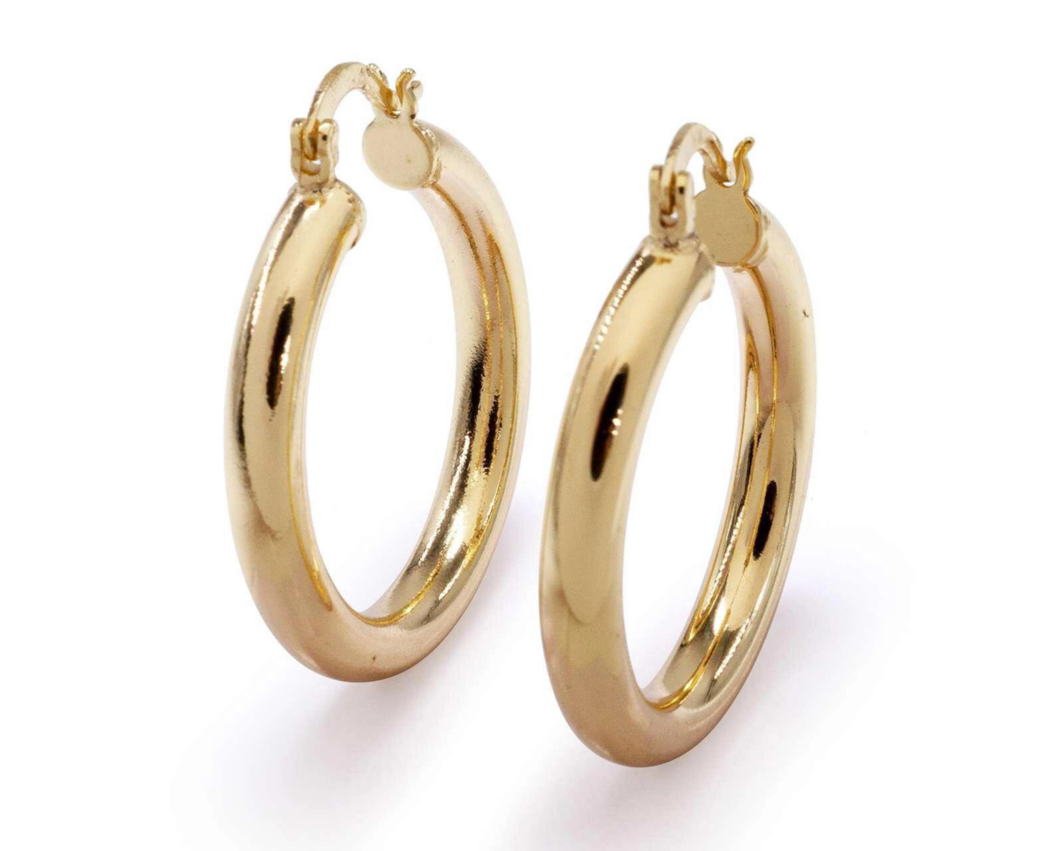 Foto 3 pulgar | Arracadas de Chapa Oro 18K Sentimientos