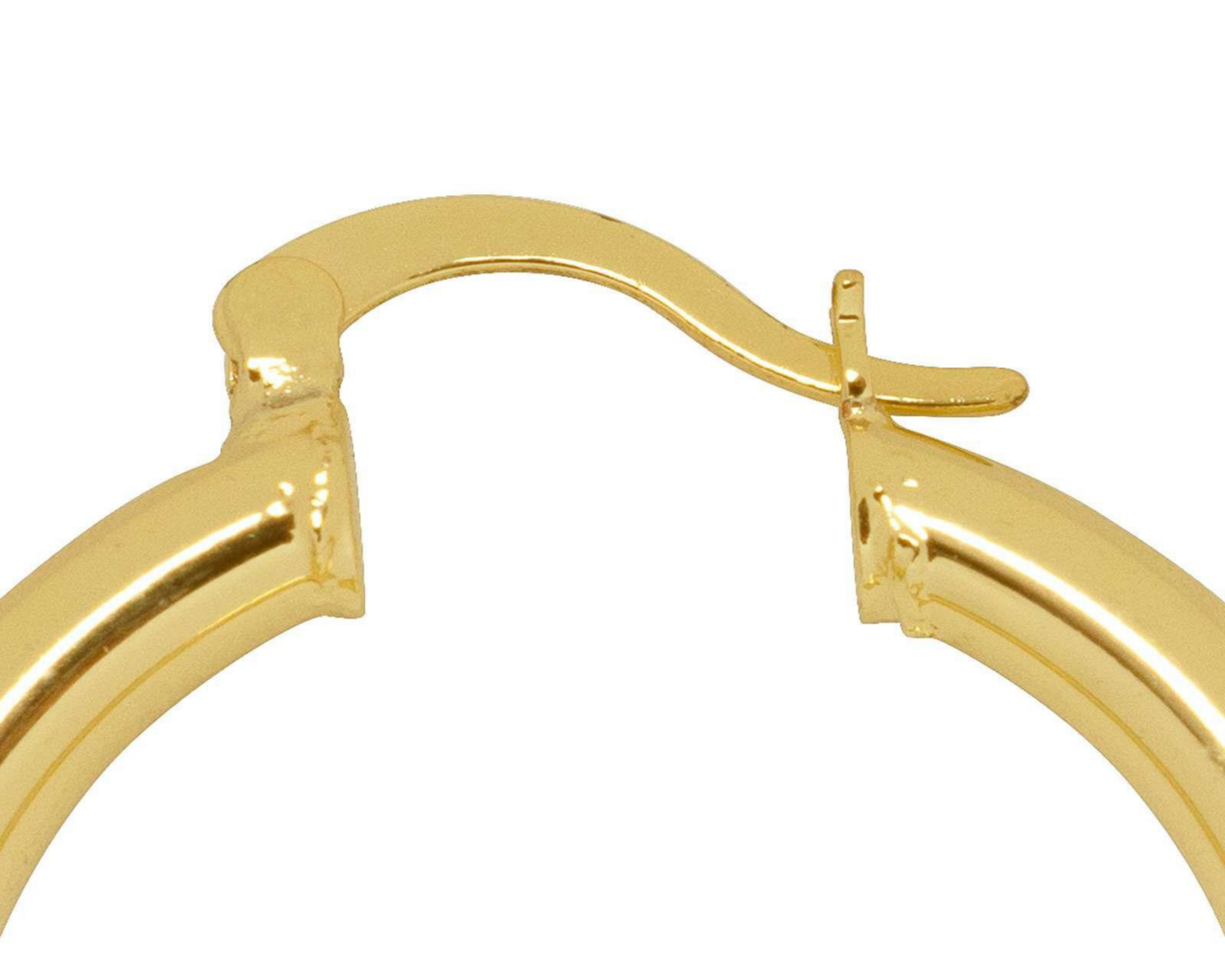 Foto 3 | Arracadas de Chapa Oro 18K Sentimientos
