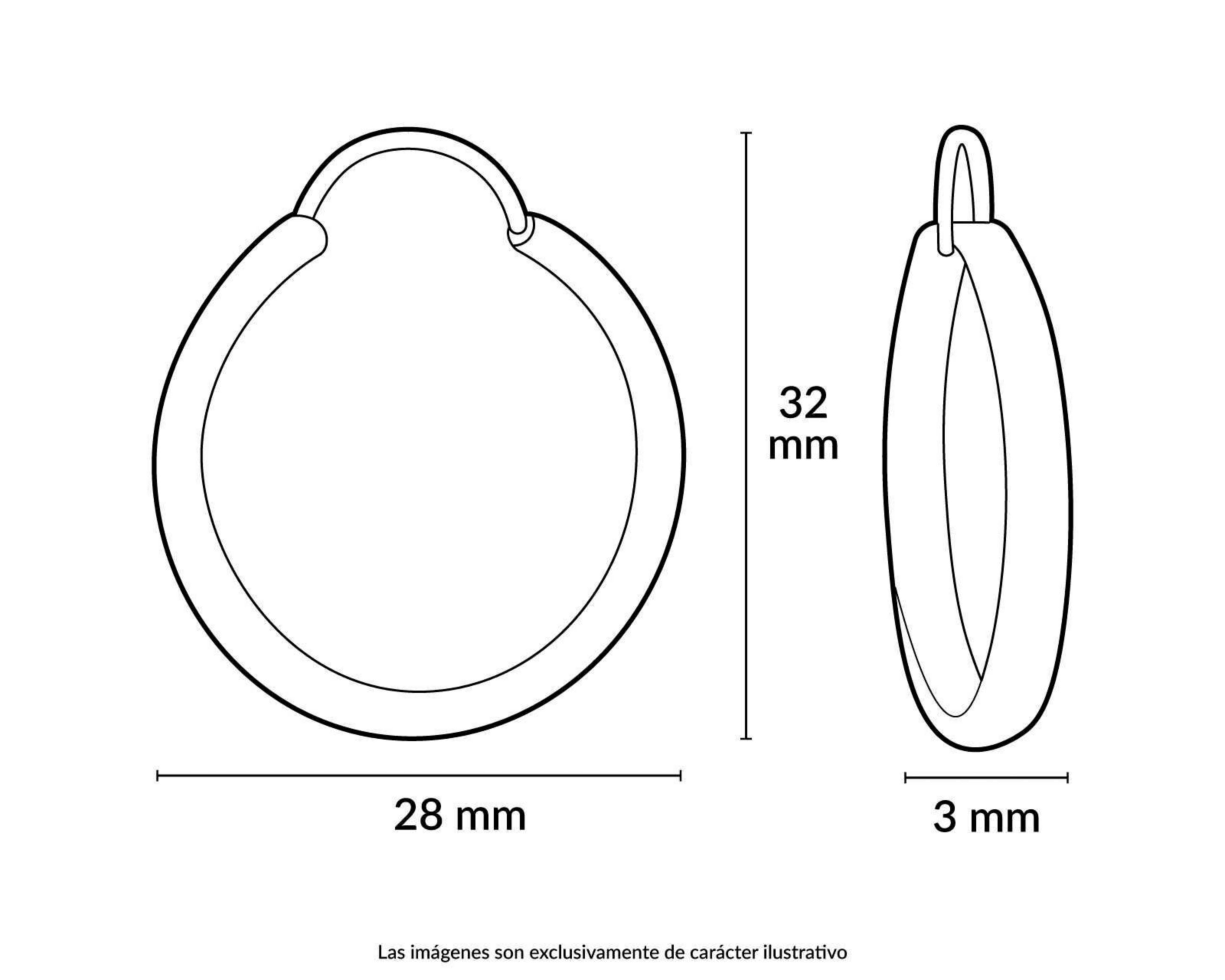 Foto 5 pulgar | Arracadas de Chapa Oro 18K Sentimientos