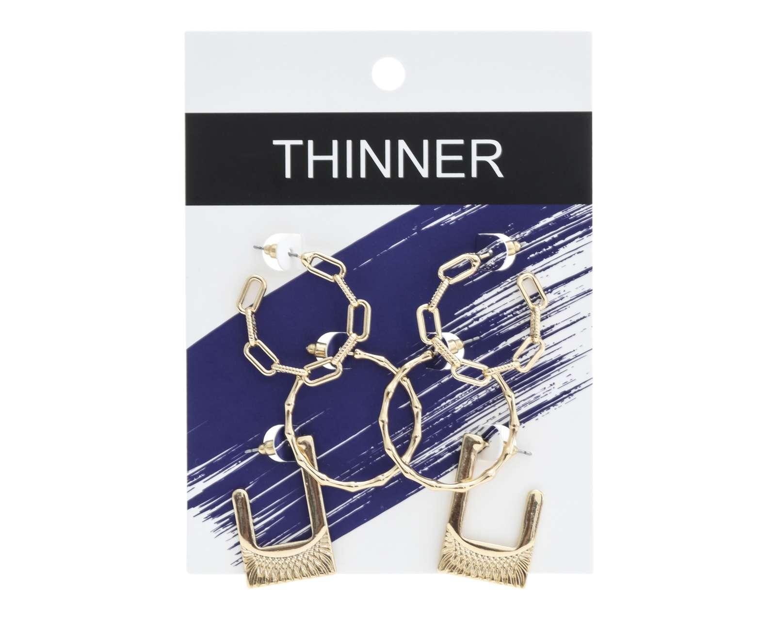 Foto 4 | Arracadas de Bisutería Fina Thinner