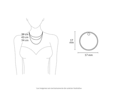Foto 5 | Collar de Acero Inoxidable Jennifer Lopez