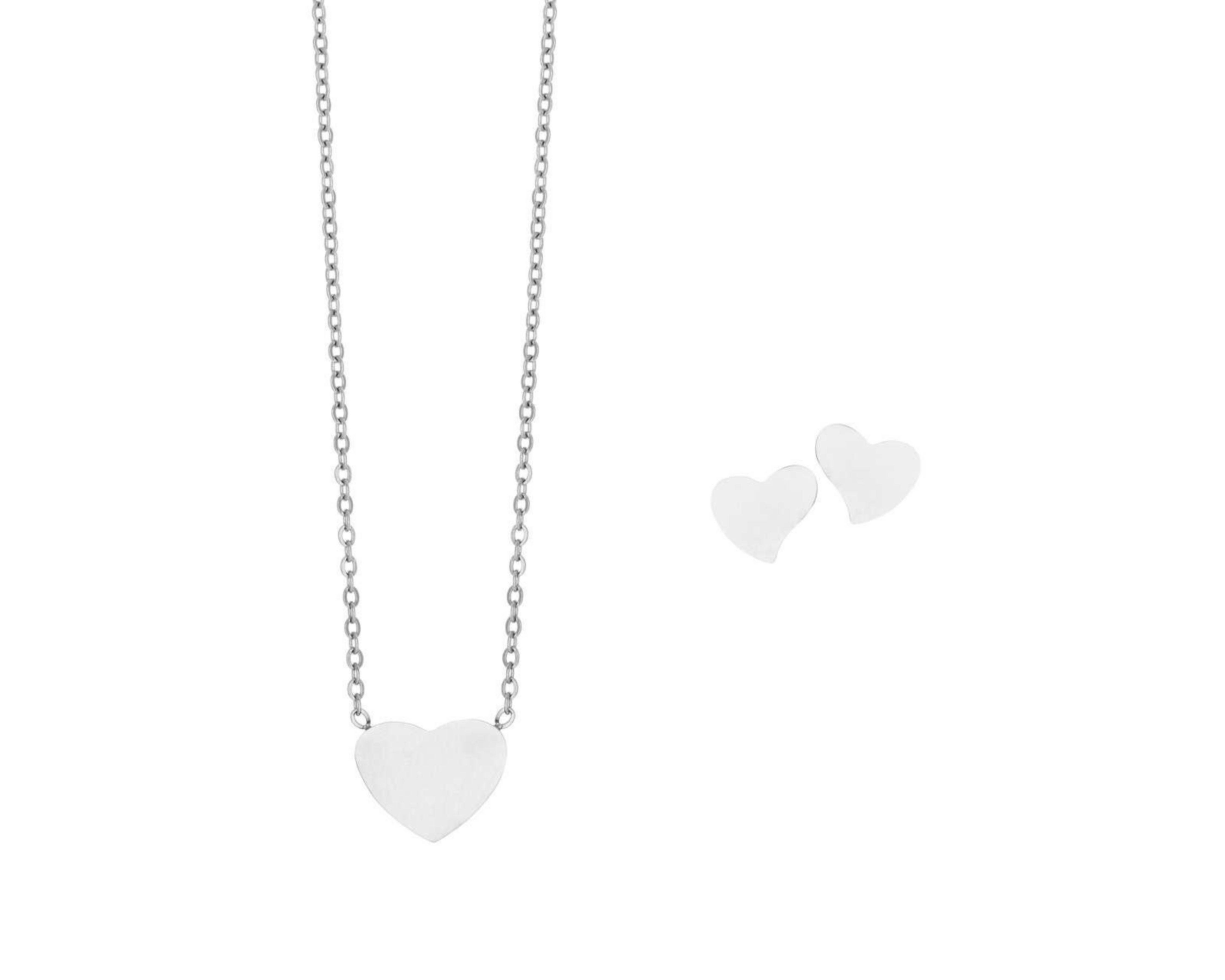 Collar y Aretes de Acero Inoxidable Thinner