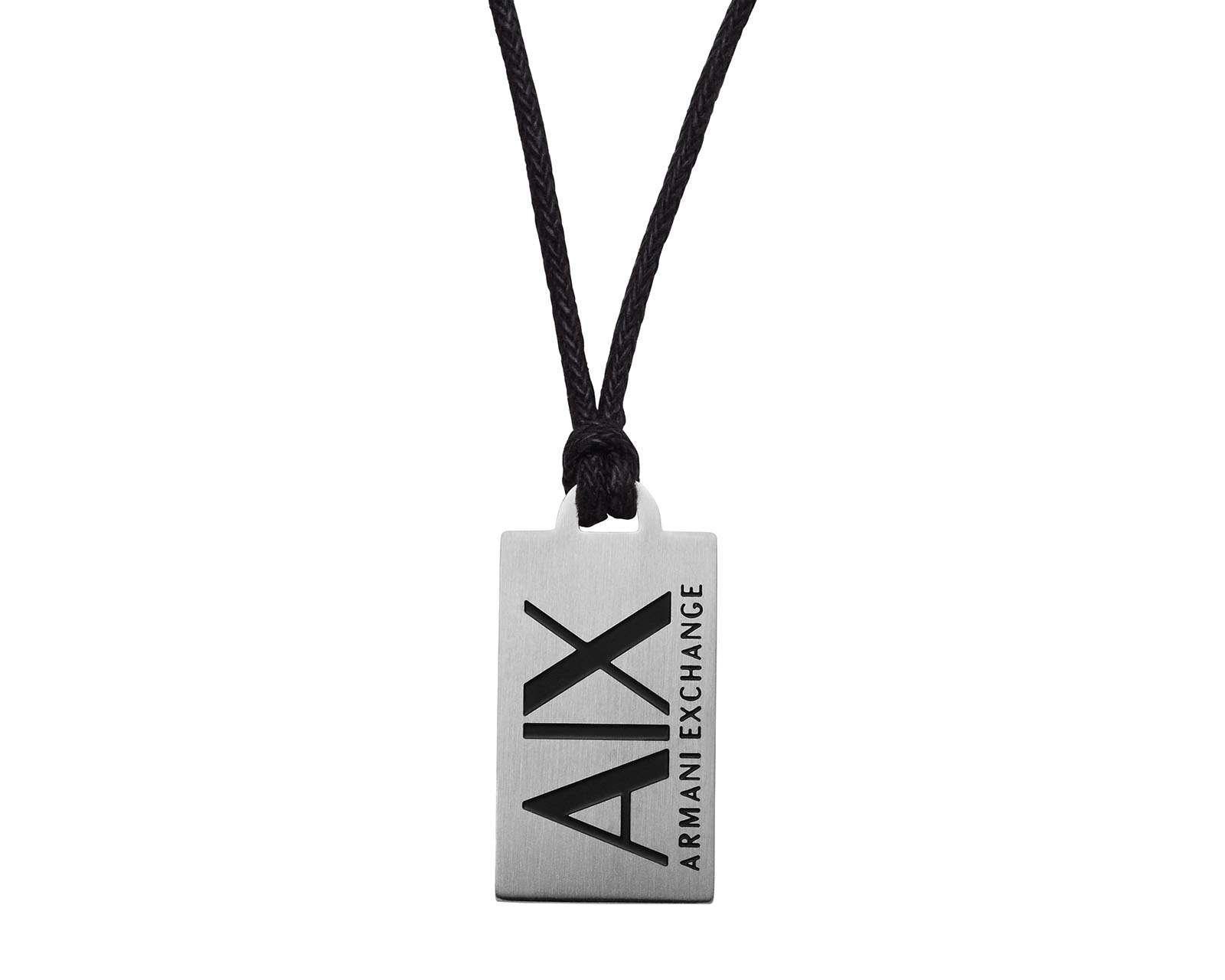 Foto 3 pulgar | Collar de Acero Inoxidable Armani Exchange