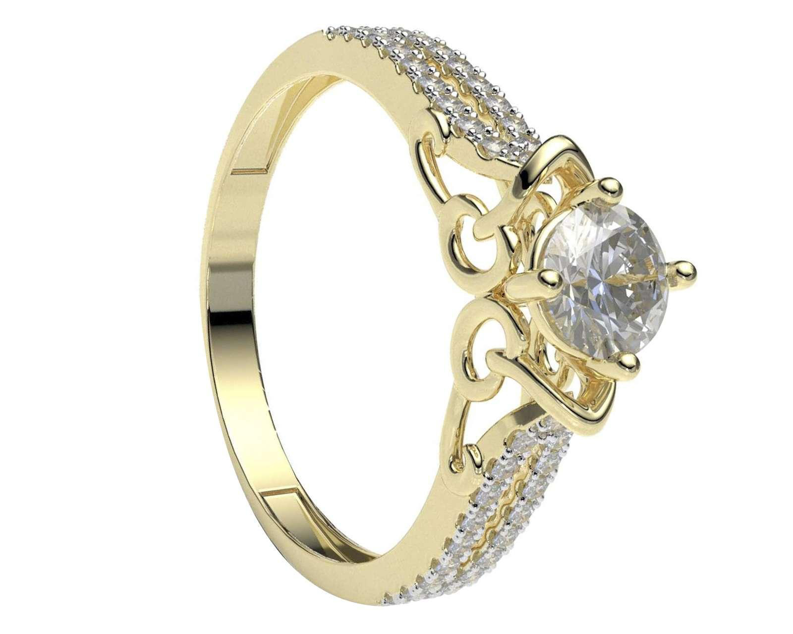 Anillo de Oro 14K Amelie Ariana No. 7 - 7.5