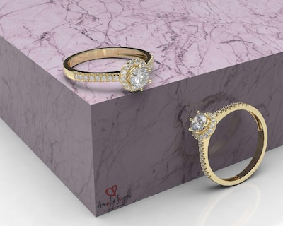 Foto 4 | Anillo de Oro 14K Moments Lucia No. 6-6.5
