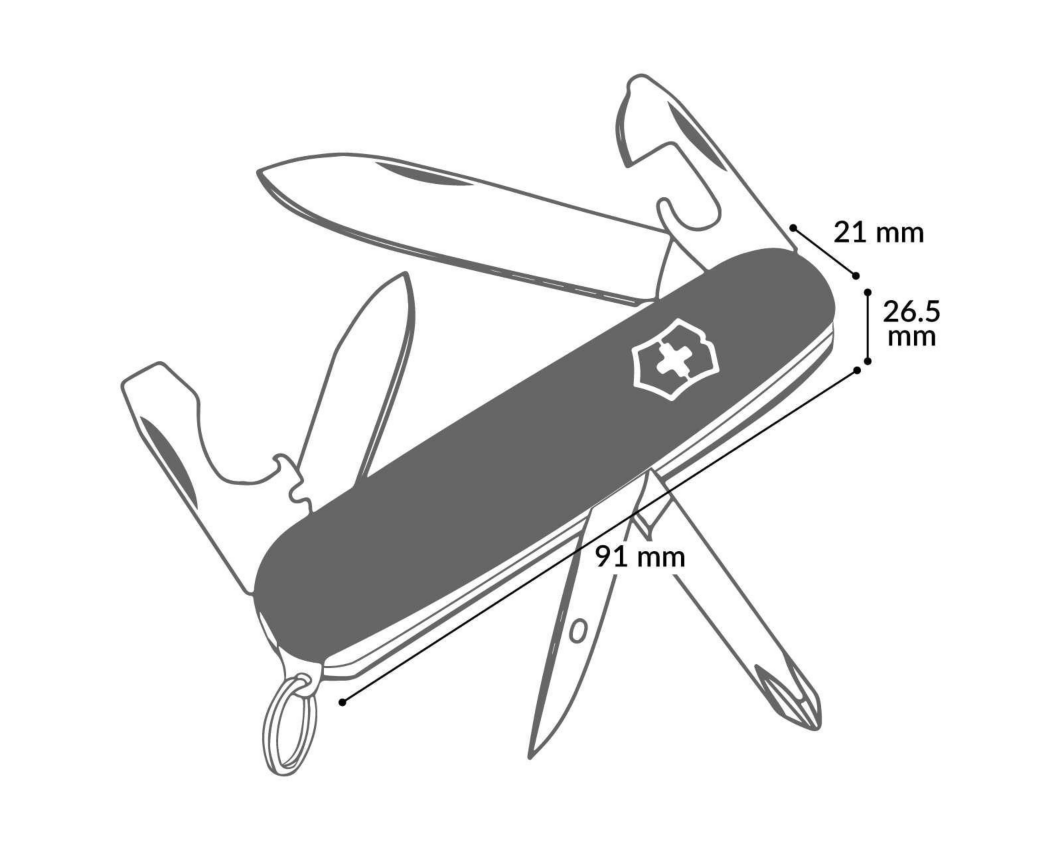 Foto 5 pulgar | Navaja de Bolsillo Roja Victorinox