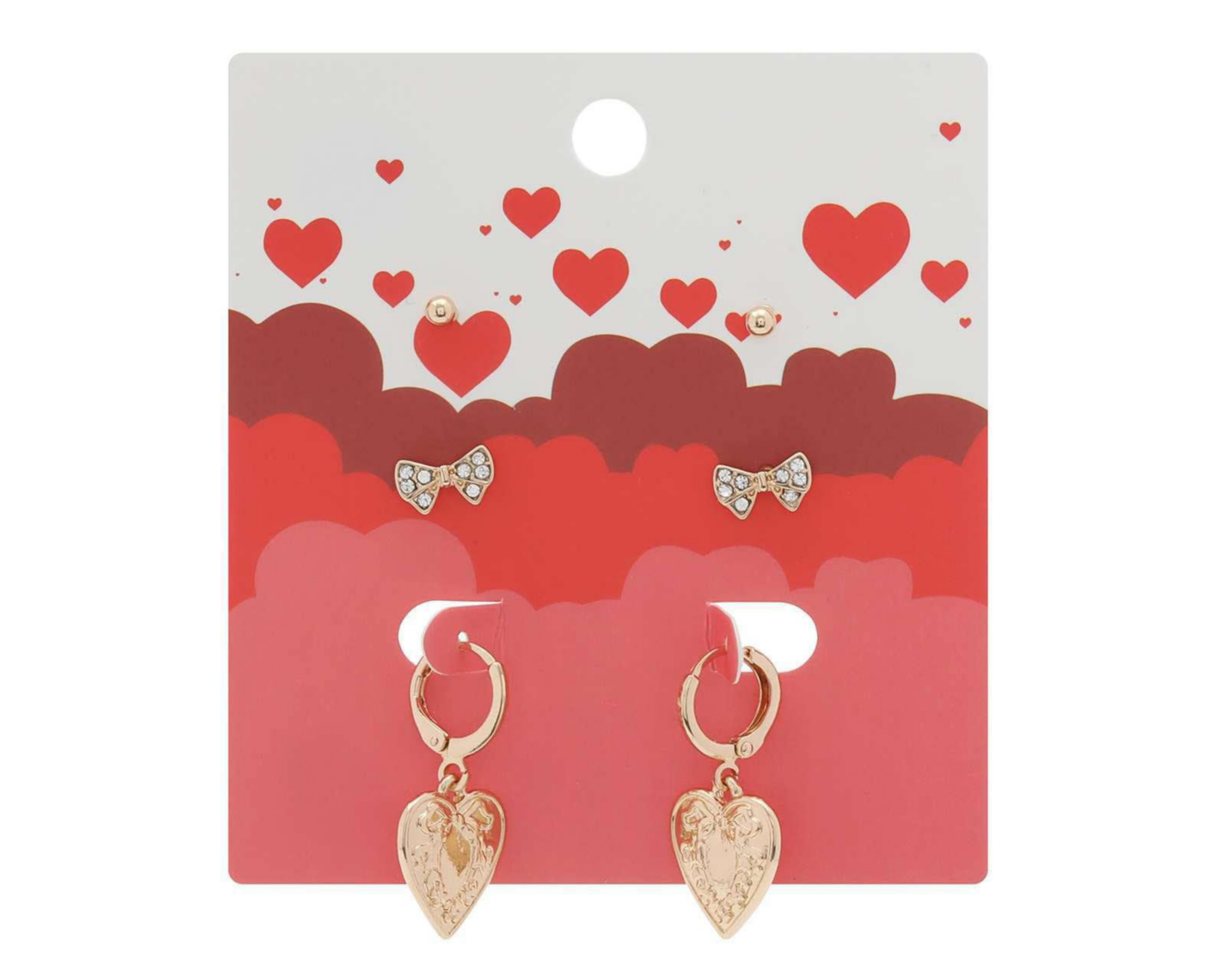 Aretes de Bisutería Fina Stellar 3 Pares $79