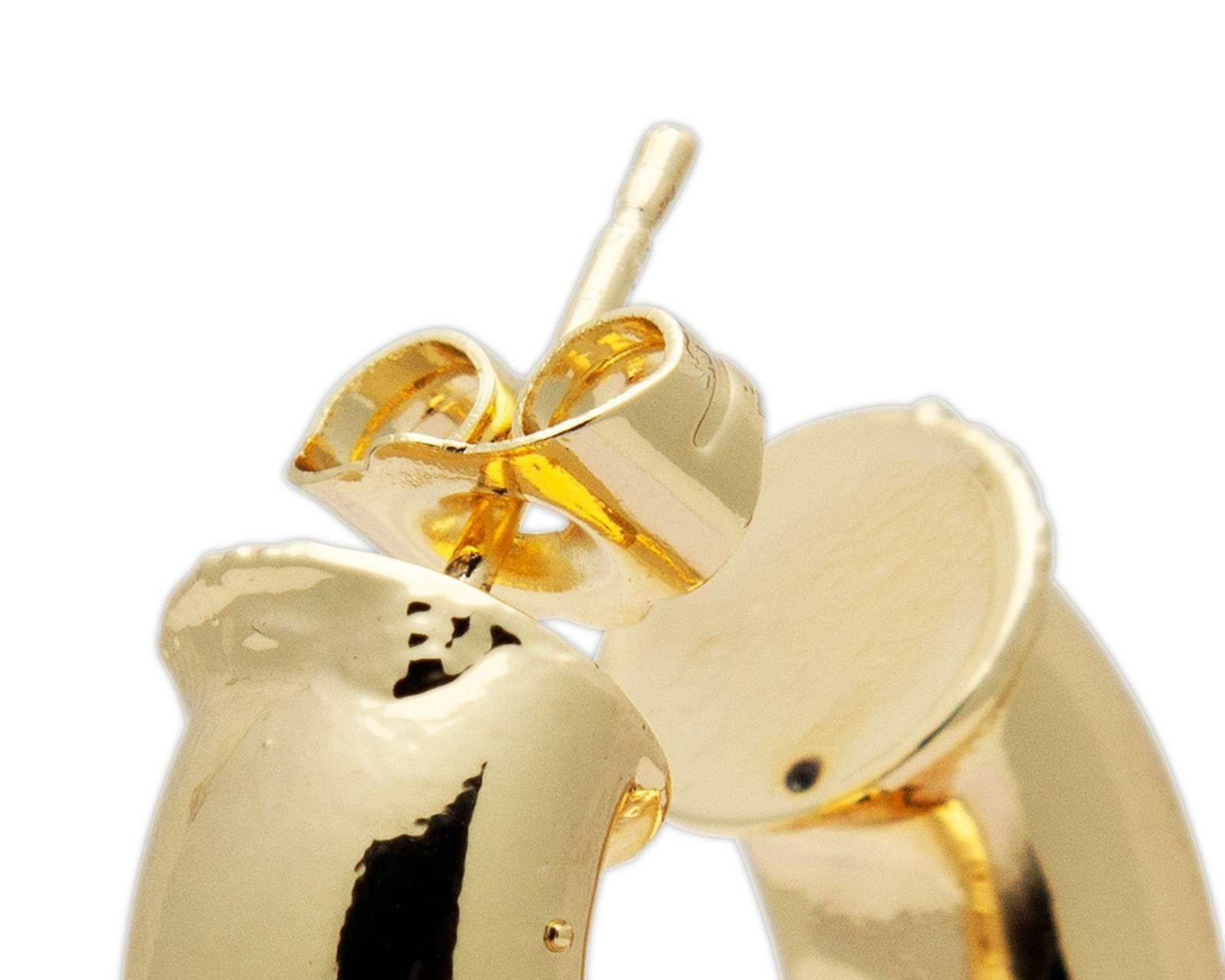 Foto 4 pulgar | Arracadas de Chapa de Oro 18K Sentimientos