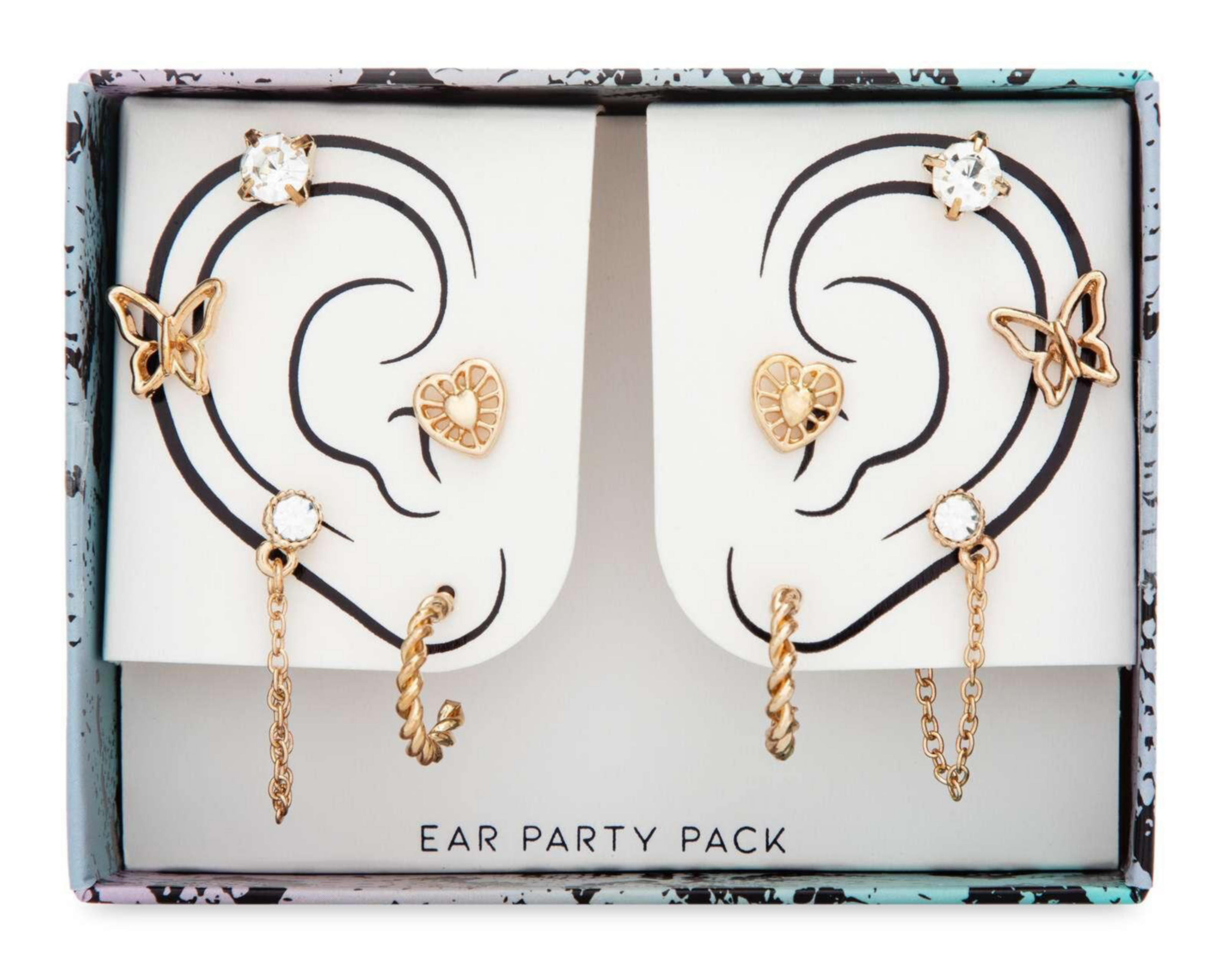 Aretes de Bisutería Fina Rampage 5 Pares