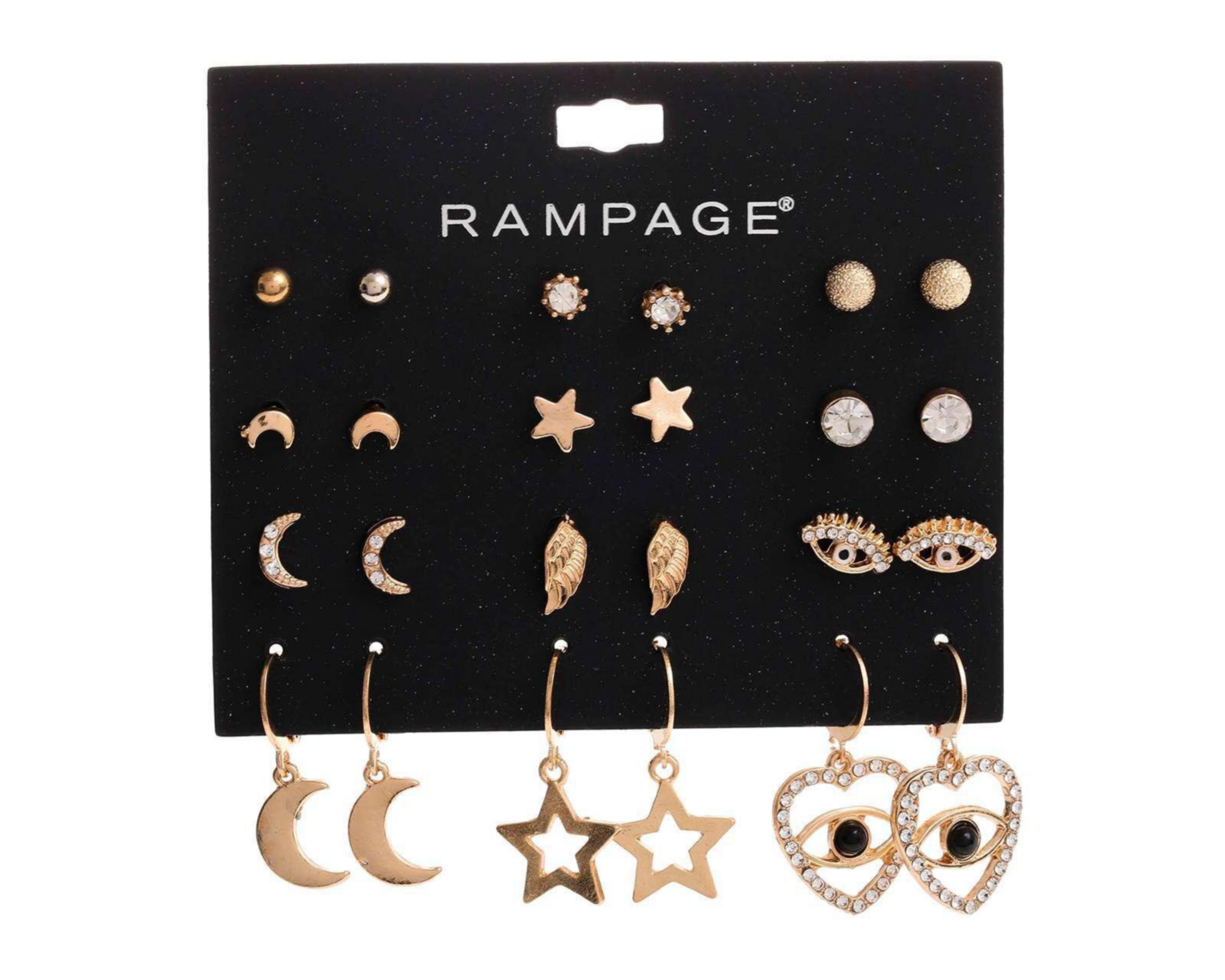 Foto 1 | Aretes de Bisutería Fina Rampage 12 Pares