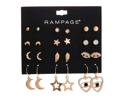 Foto 1 | Aretes de Bisutería Fina Rampage 12 Pares