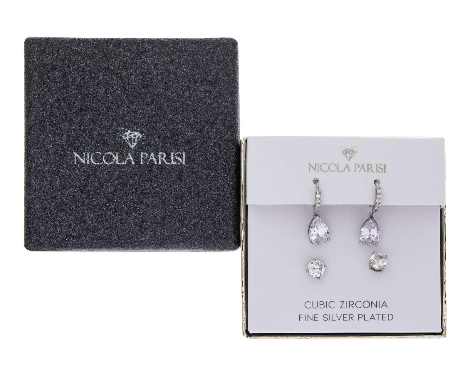 Foto 5 pulgar | Aretes de Bisutería Fina Nicola Parisi