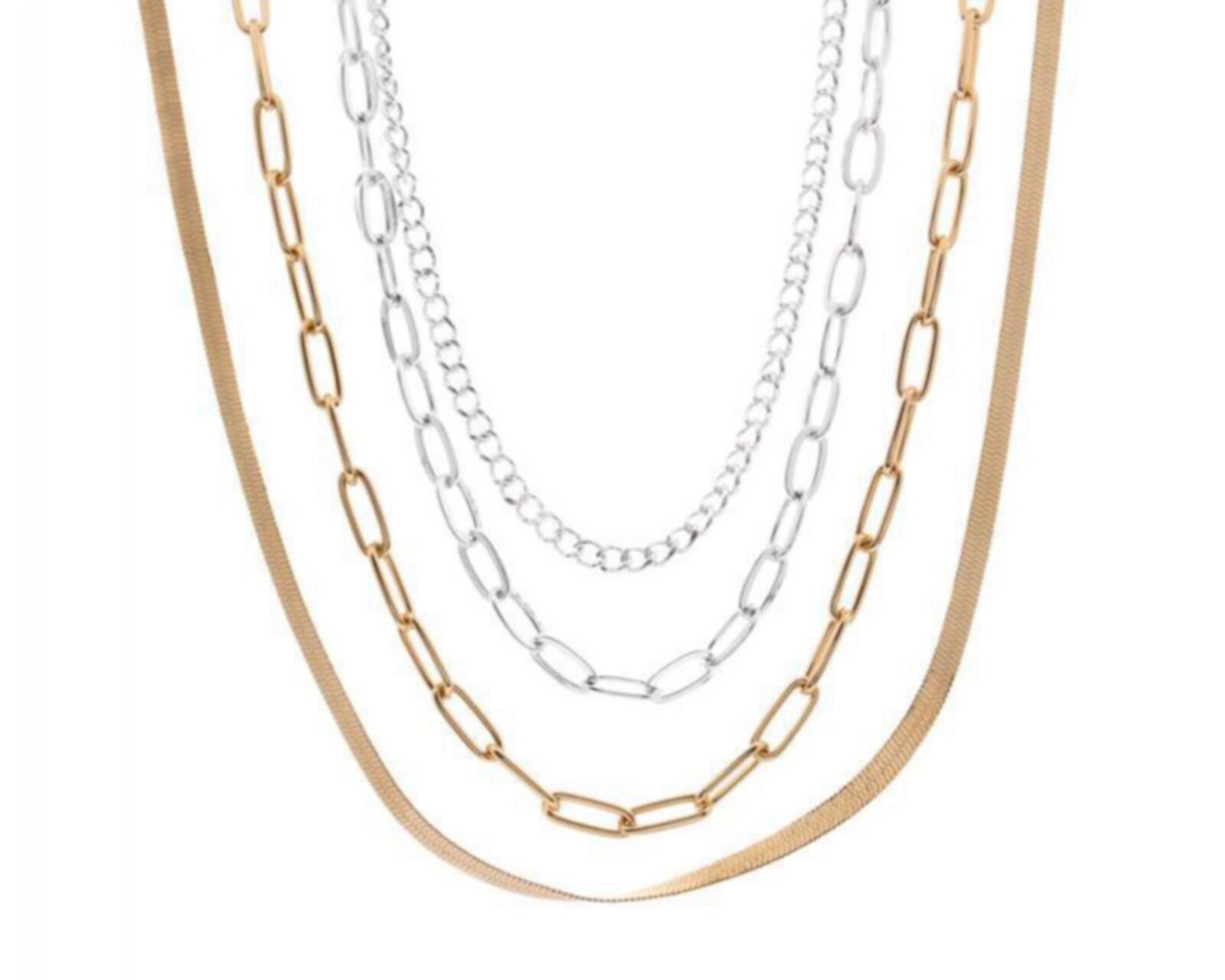 Cadena de Bisutería Fina Thinner 4 Piezas