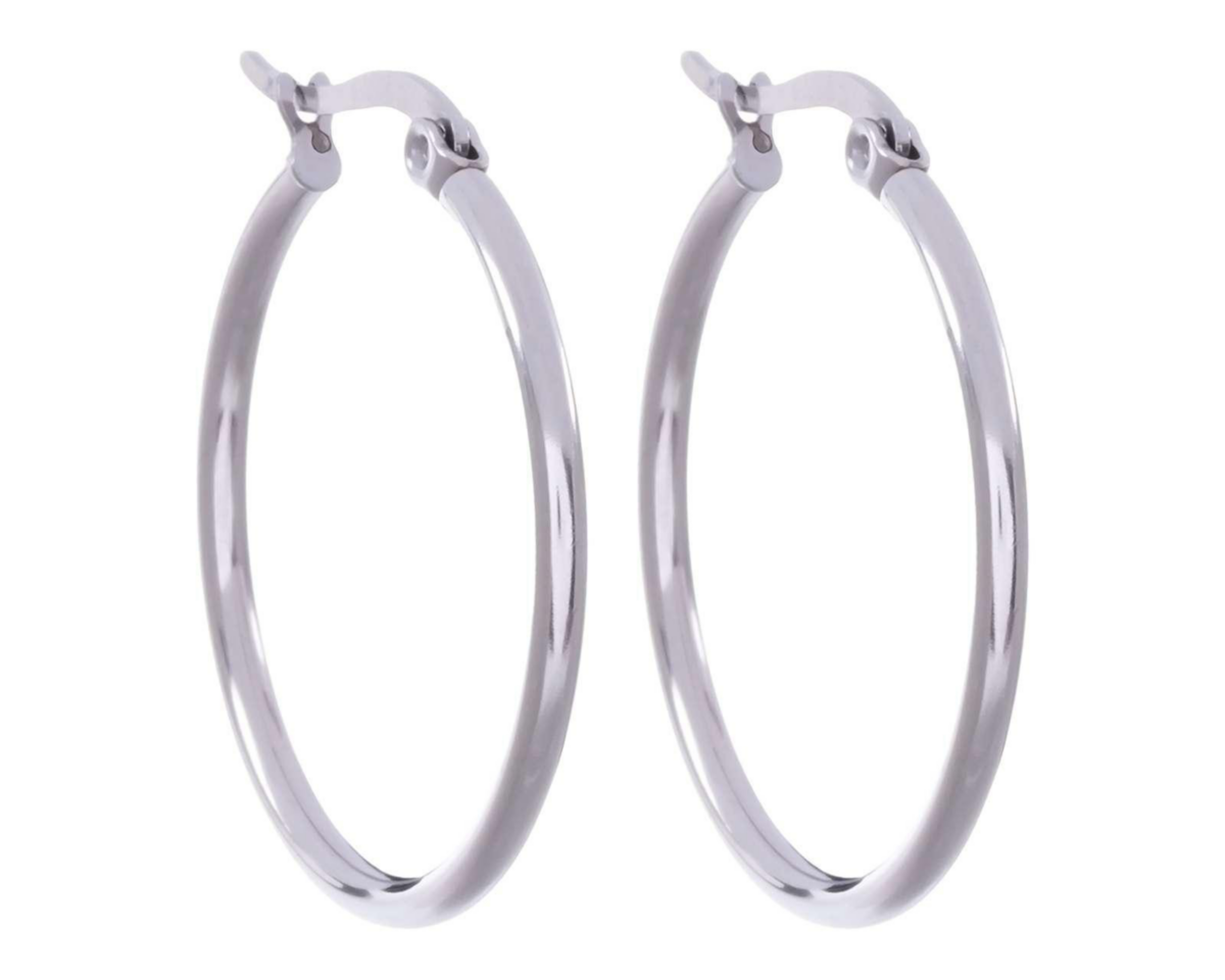 Foto 5 pulgar | Aretes de Acero Inoxidable Thinner 2 Pares