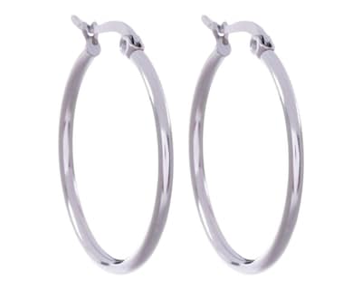 Foto 4 | Aretes de Acero Inoxidable Thinner 2 Pares