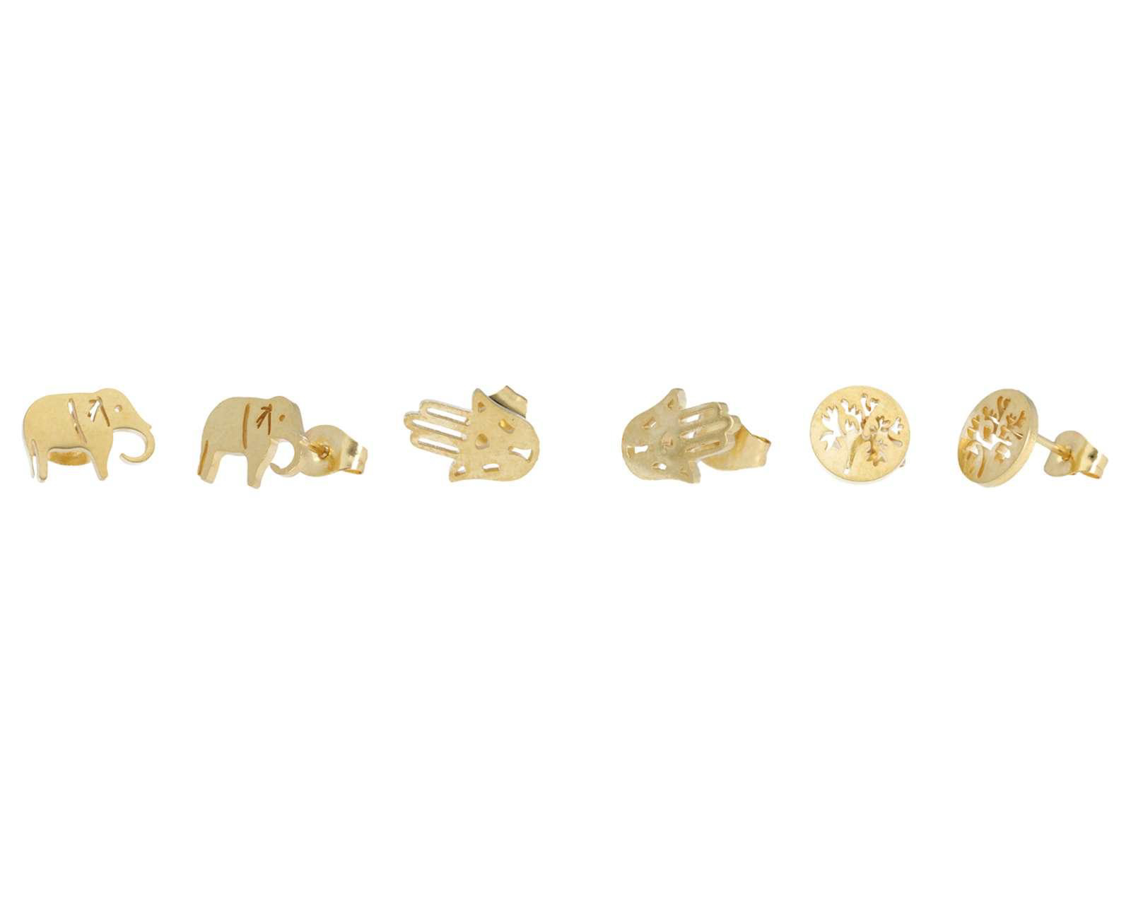 Aretes de Acero Inoxidable Thinner 3 Pares