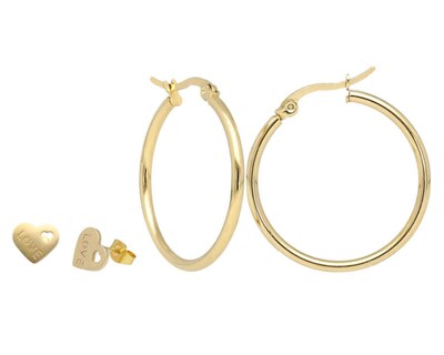 Foto 1 | Aretes Acero Inoxidable Thinner 2 Pares