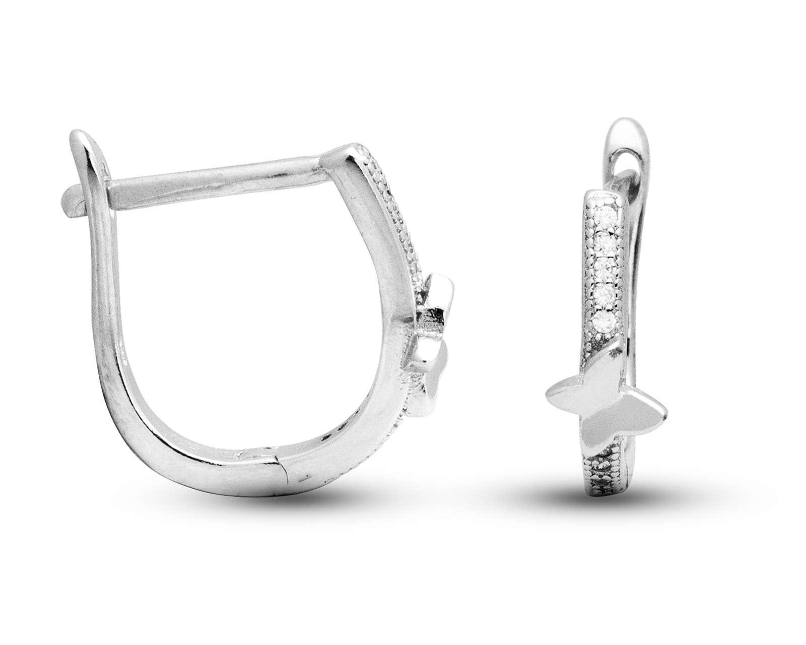 Foto 2 pulgar | Aretes de Plata Thinner