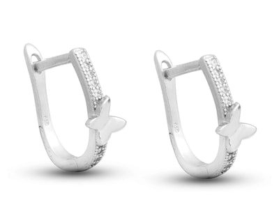 Foto 2 | Aretes de Plata Thinner