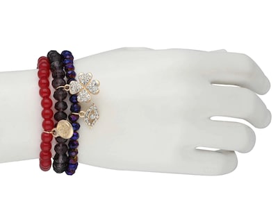 Foto 3 | Pulsera de Bisutería Fina Thinner 3 Piezas