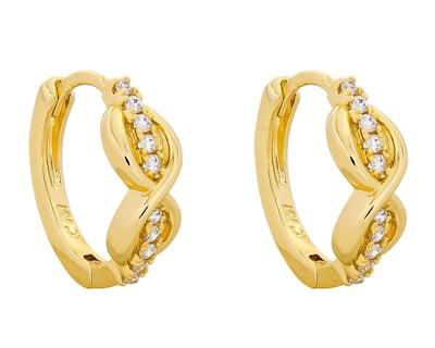 Foto 2 | Aretes de Chapa de Oro 18K Plafer