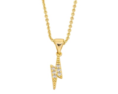 Foto 2 | Cadena y Aretes de Chapa de Oro 18K Plafer
