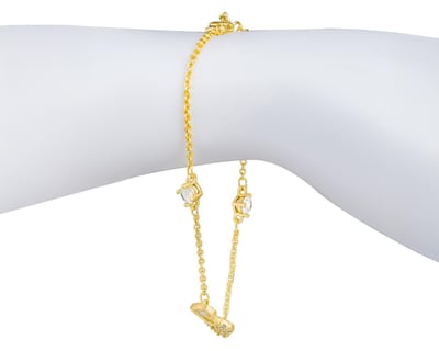 Foto 4 | Pulsera de Chapa de Oro 18K Plafer