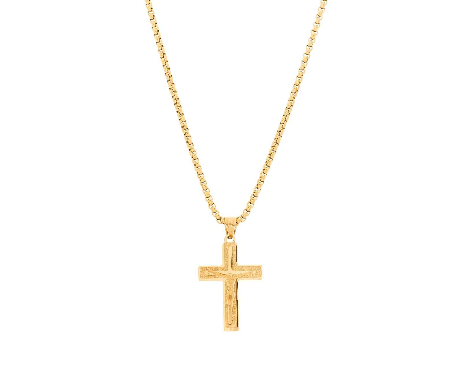 Cadena con Dije de Acero Inoxidable Steeltime