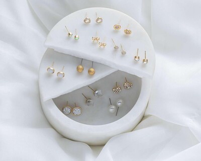 Foto 4 | Aretes de Bisutería Fina Rampage 12 Pares