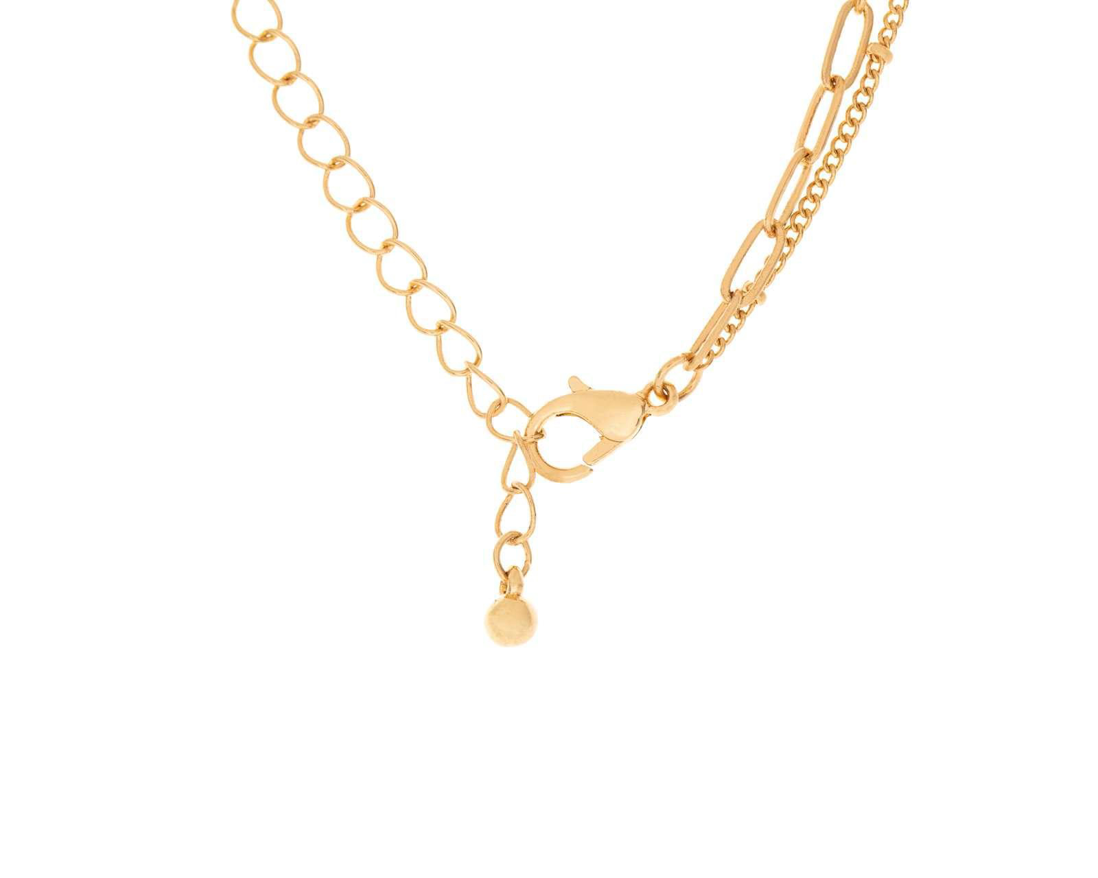 Foto 5 pulgar | Collar Chapa de Oro 14 kt Jade+Lily