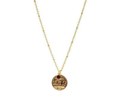 Foto 2 | Collar de Chapa de Oro 18K Mareti Signo Acuario
