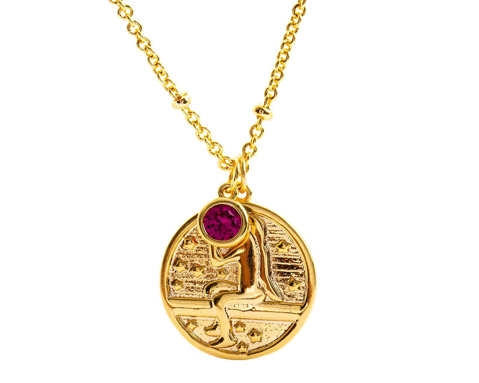 Foto 1 | Collar de Chapa de Oro 18K Mareti Signo Virgo