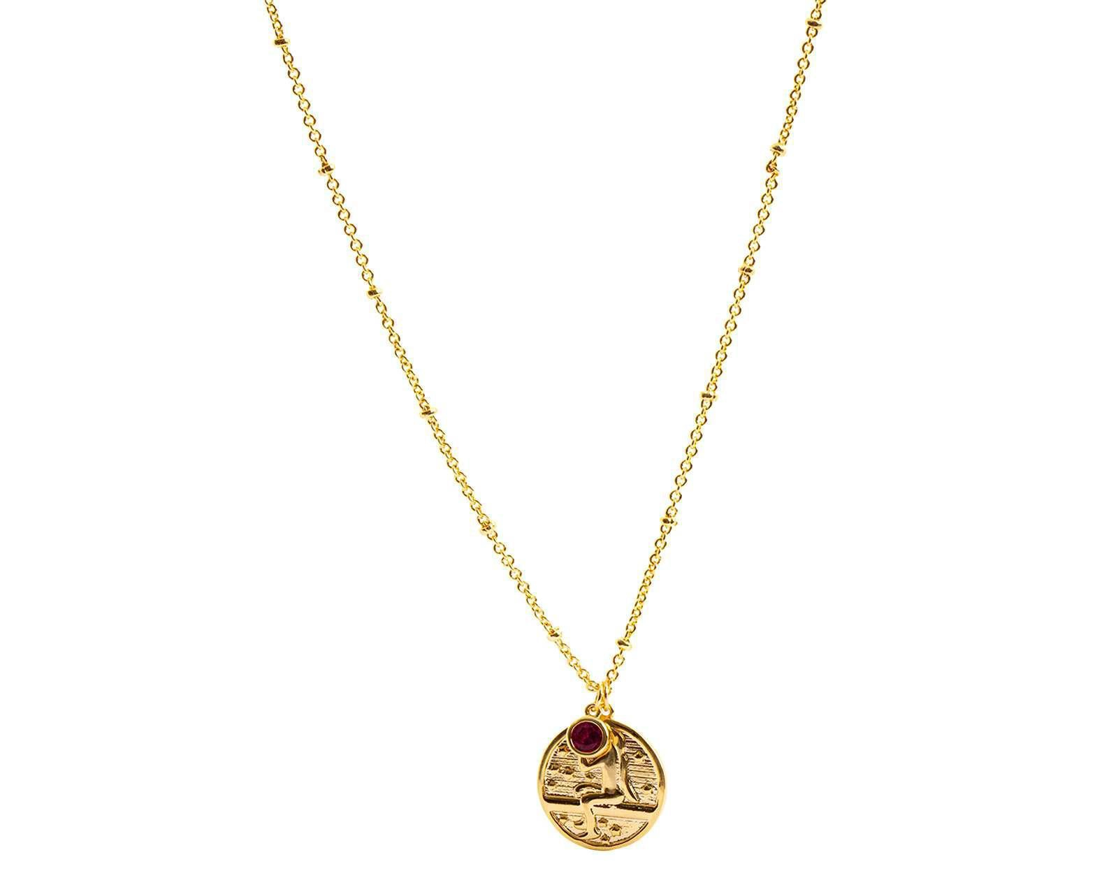 Foto 3 pulgar | Collar de Chapa de Oro 18K Mareti Signo Virgo