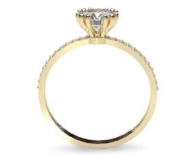 Foto 3 | Anillo De Compromiso de Oro 10K Talla 8-8.5