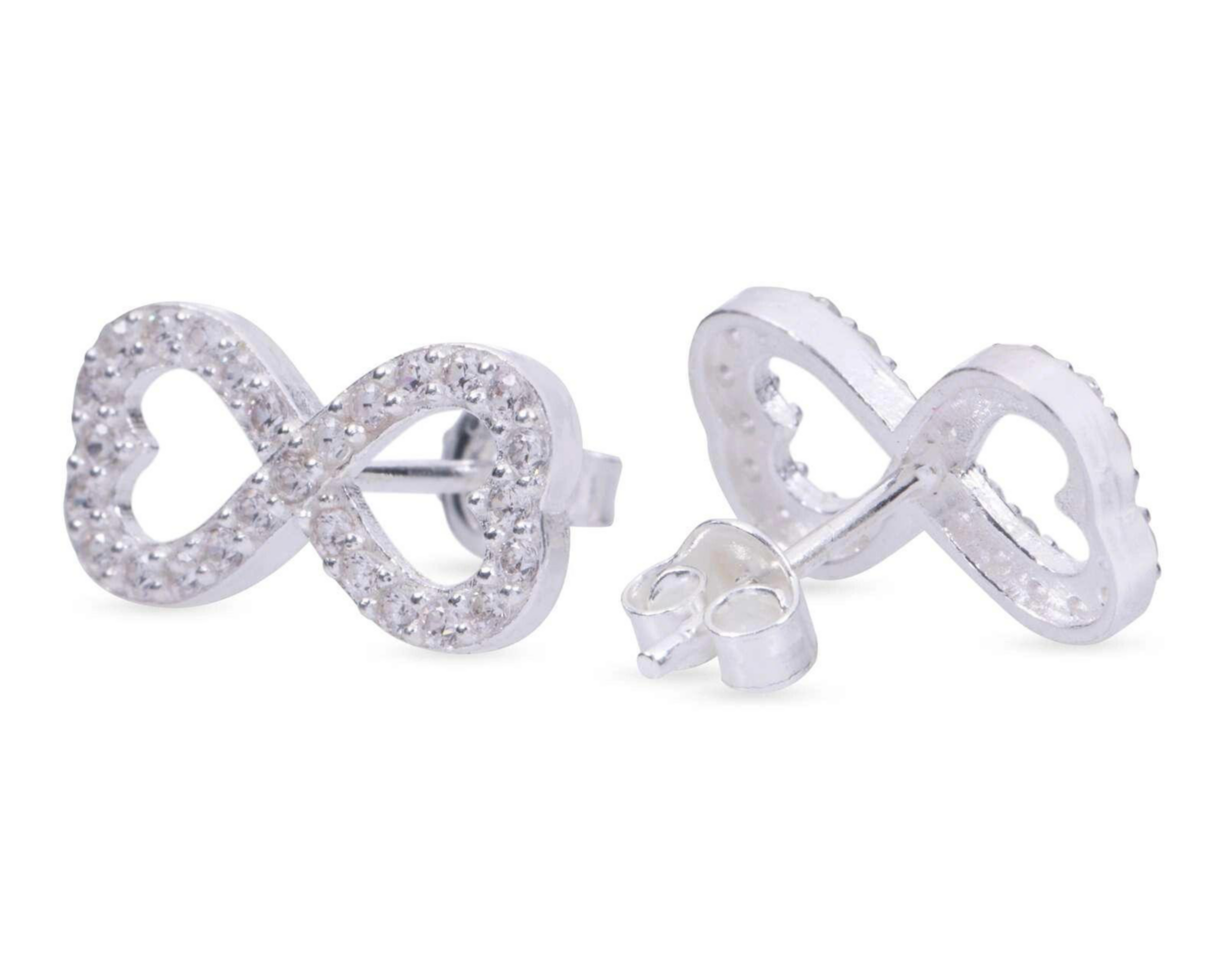 Foto 3 pulgar | Aretes de Plata Best Silver