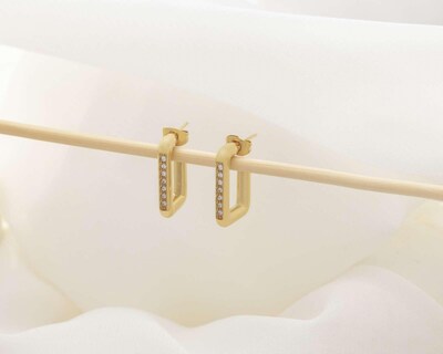Foto 4 | Aretes de Acero Inoxidable Thinner