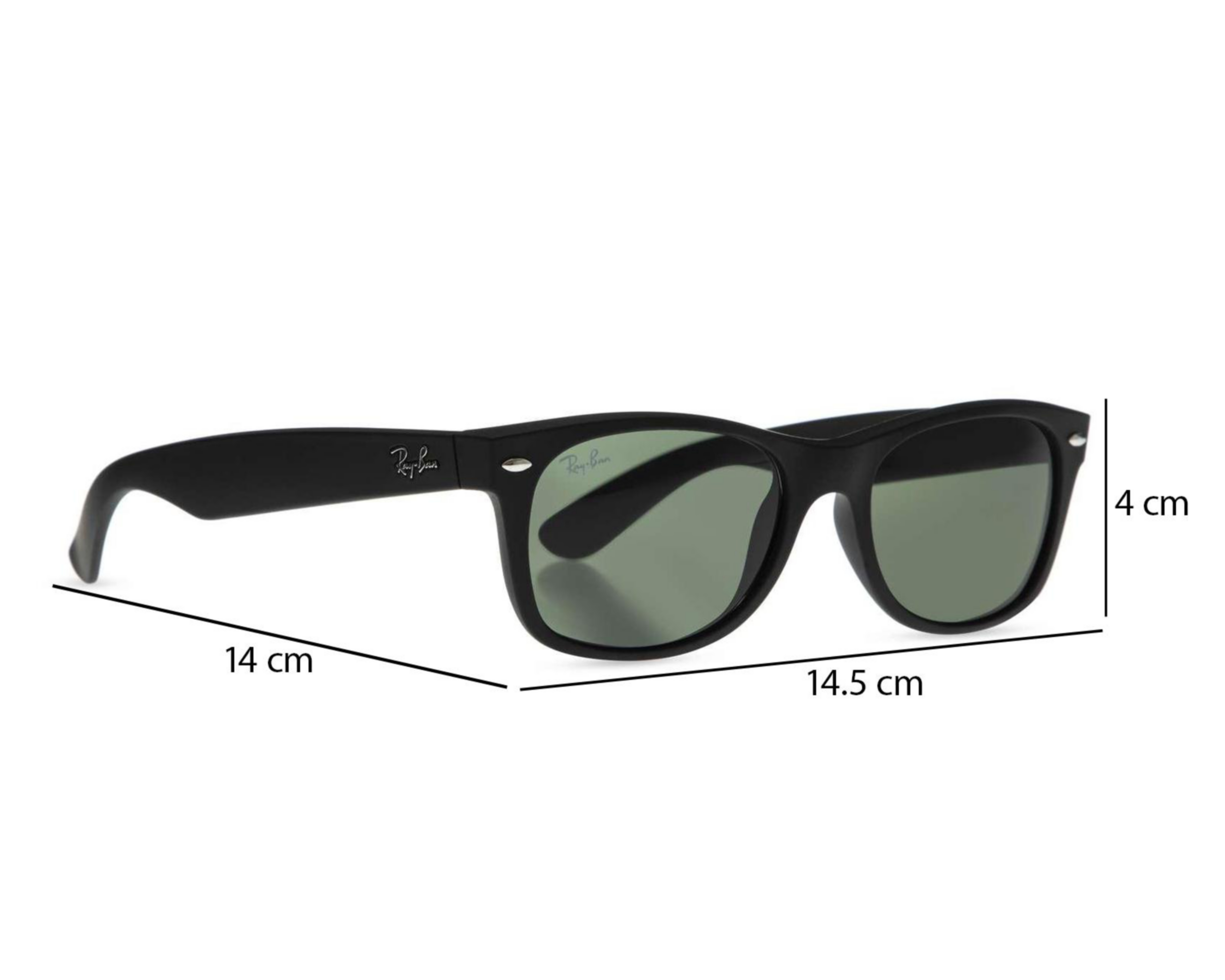 Foto 10 pulgar | Lentes de Sol Ray Ban Wayfarer Negro