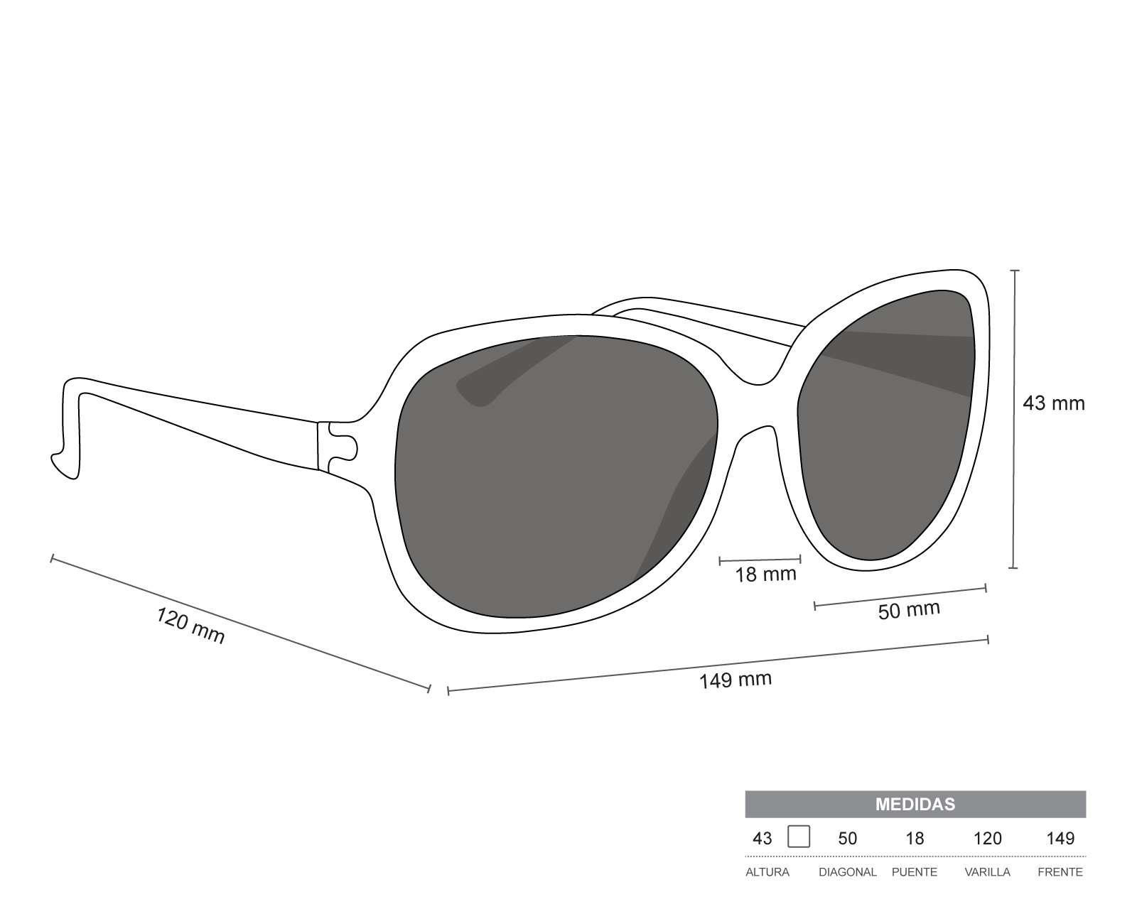 Foto 5 pulgar | Lentes de Sol Eagle Eyes Cuadrados Tiffany Café