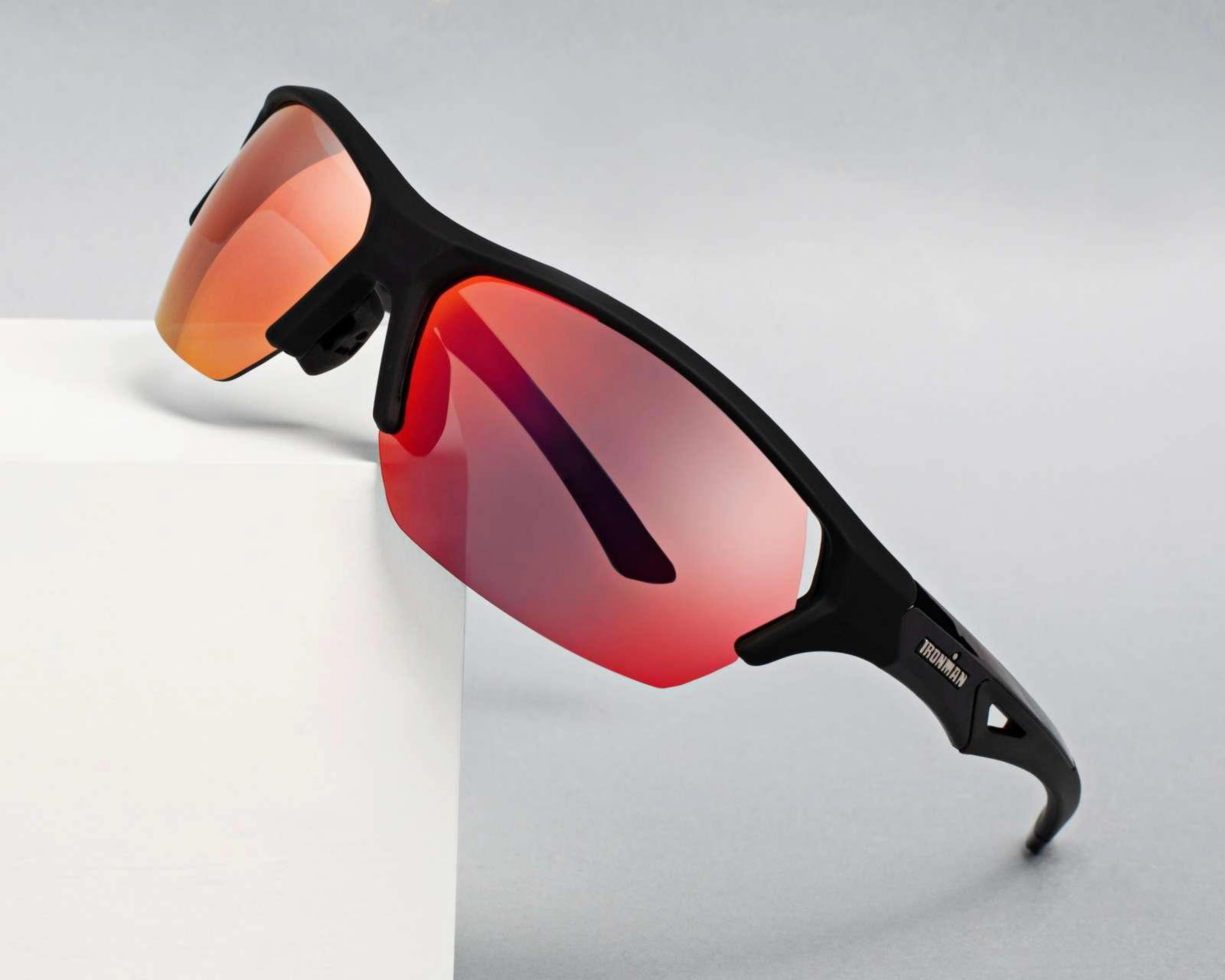 Foto 7 pulgar | Lentes de Sol Iron Man Deportivos Negros