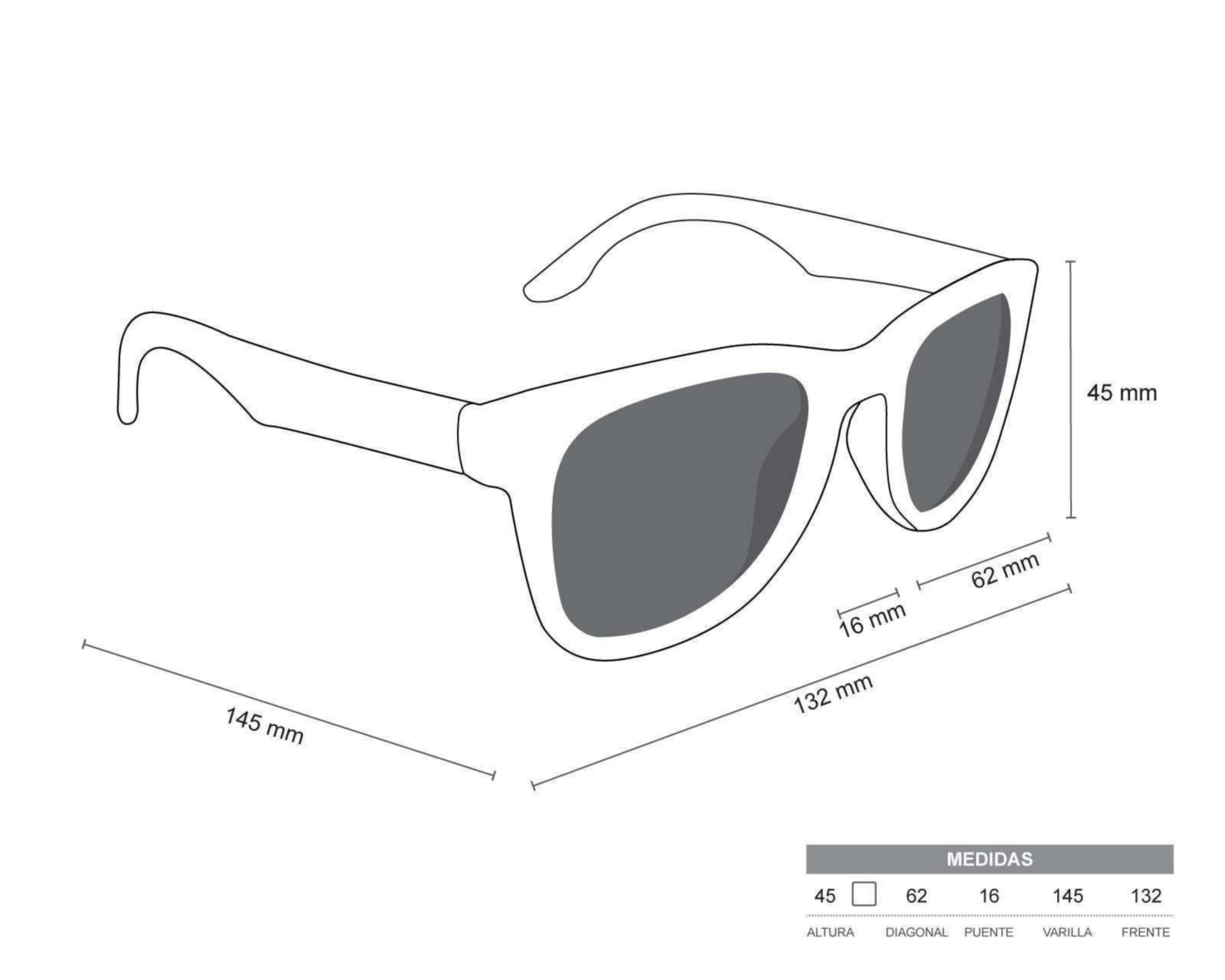 Foto 7 | Lentes de Sol Ray Ban Wayfarer Negro