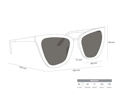 Foto 7 | Lentes de Sol Michael Kors Cat Eye Negro