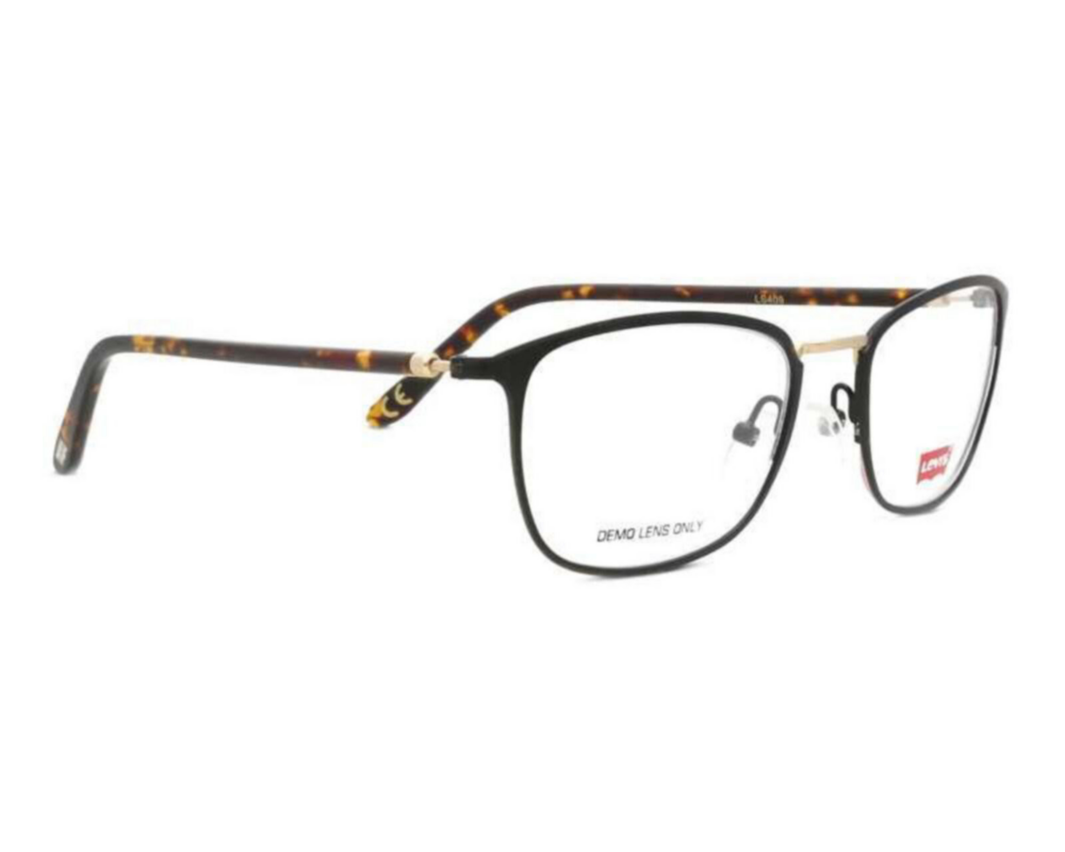 Armazón Oftálmico Levi's Cuadrados Negros $689