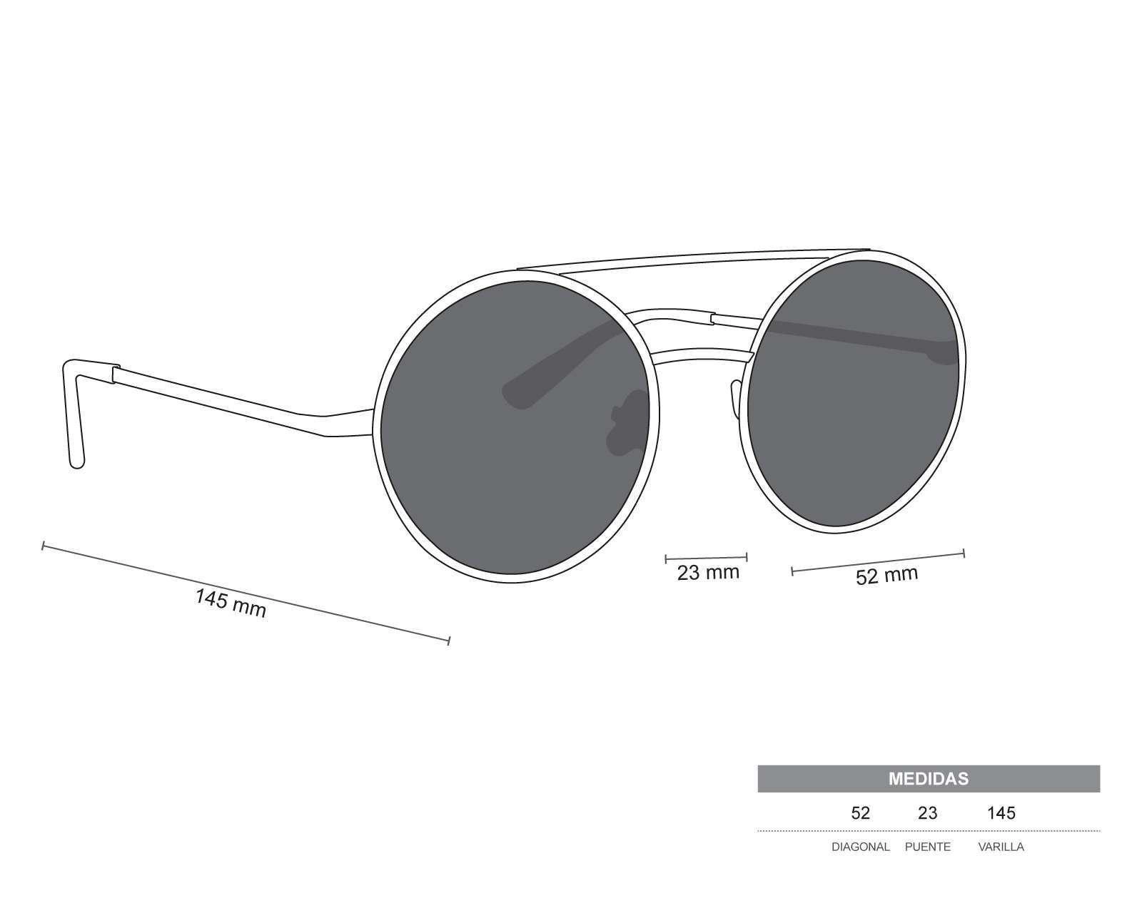 Foto 8 | Lentes de Sol Hugo Redondos color Negro