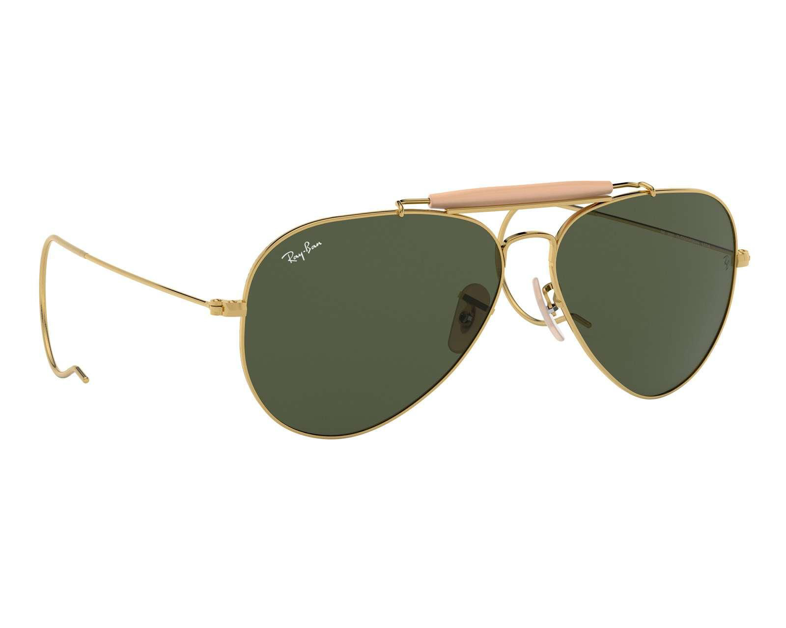 Lentes de Sol Ray Ban Aviador color Dorado